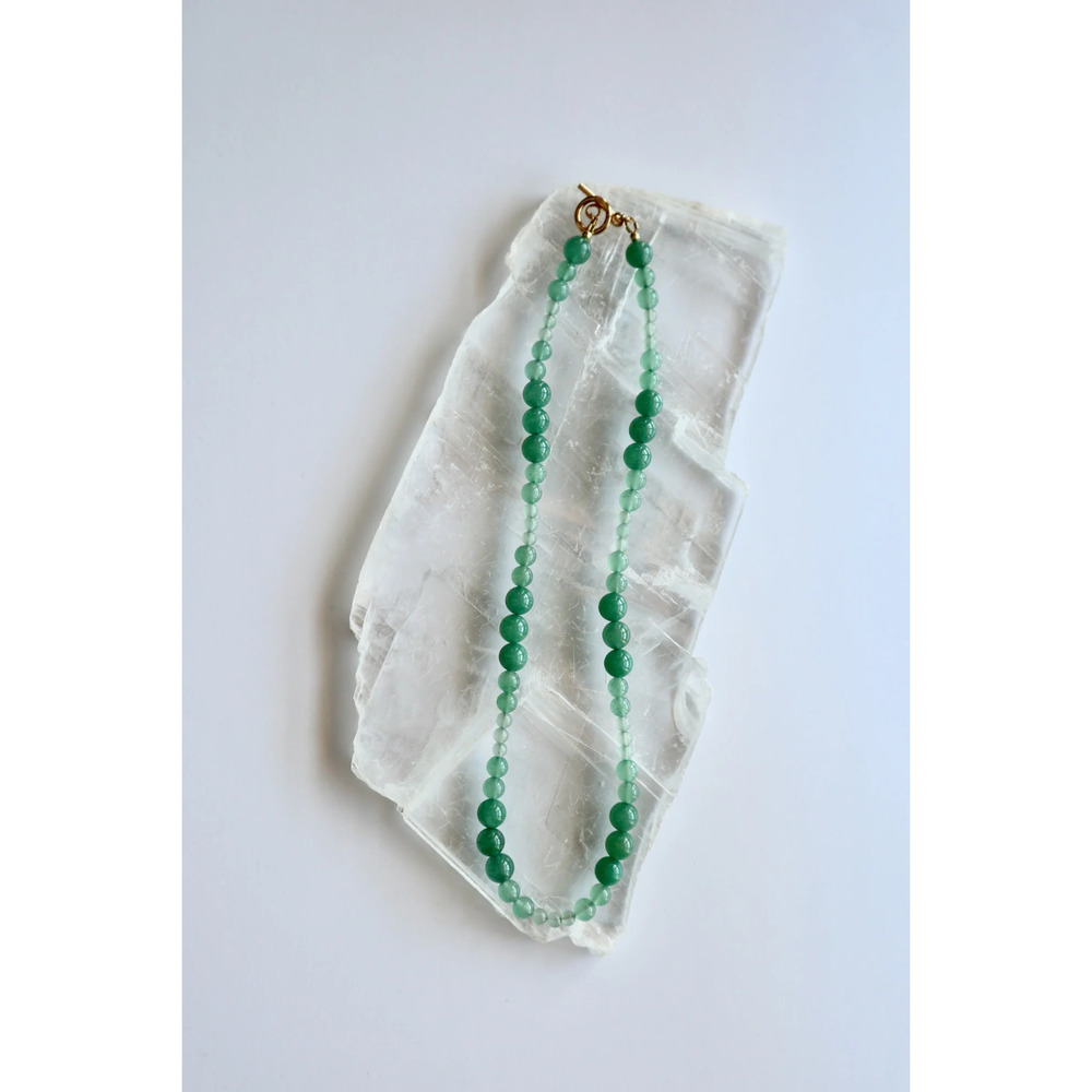Aventine - Green Aventurine Beaded Necklace - 22in